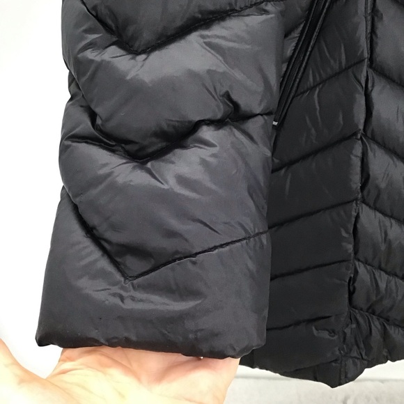 Laundry By Shelli Segal Down Puffer Jacket Lightweight Packable Black Size Med - Picture 6 of 10